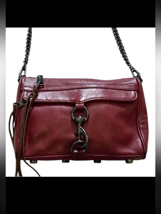 Rebecca Minkoff Handbags - Rebecca Minkoff Burgundy Leather Crossbody Bag